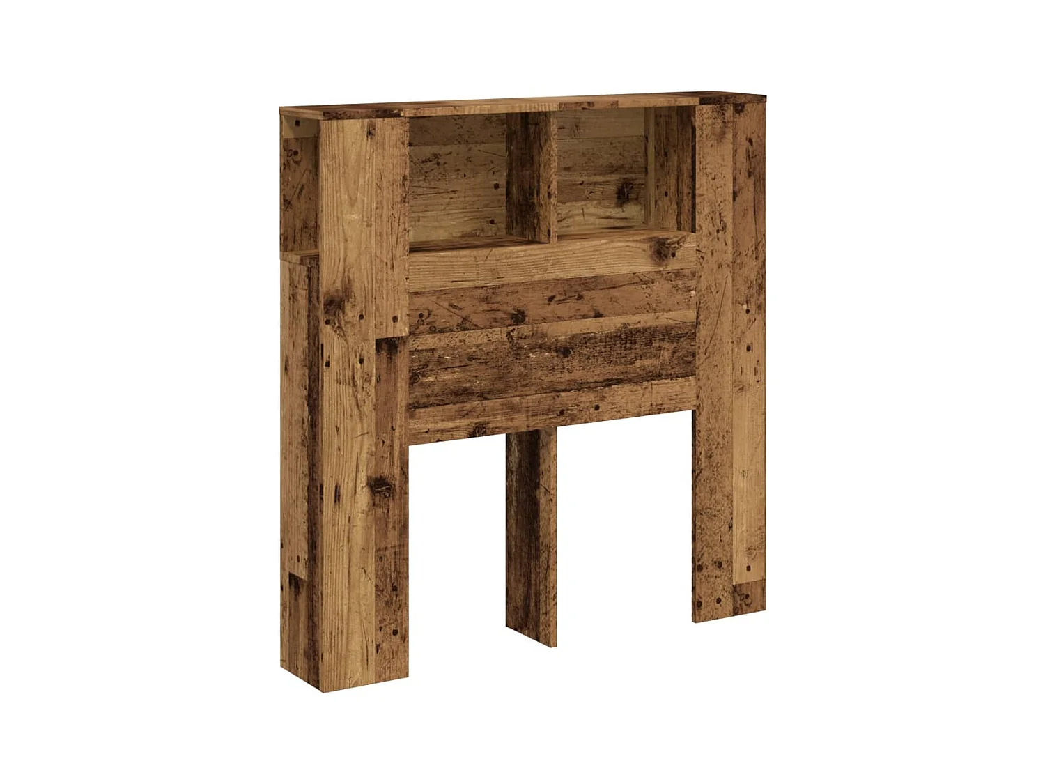 Armoire de tête de lit vieux bois 100x19x104,5 cm