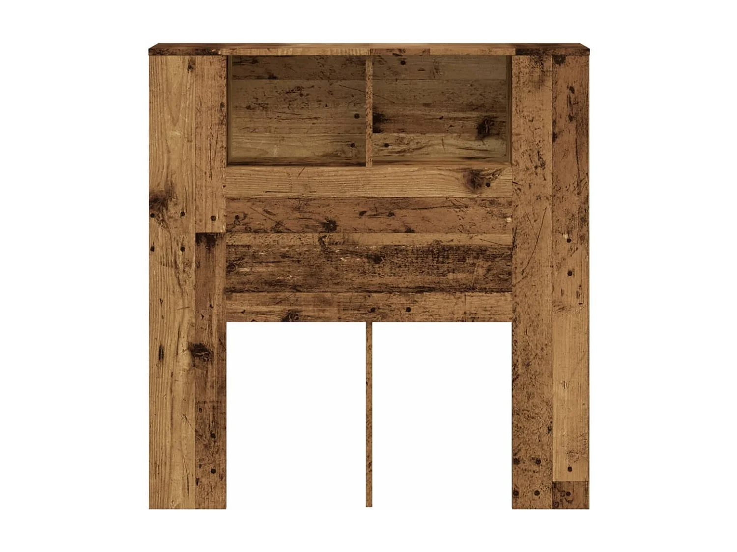 Armoire de tête de lit vieux bois 100x19x104,5 cm