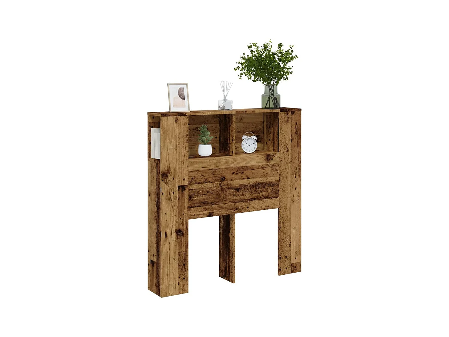 Mobiletto testiera in legno antico 100x19x104,5 cm