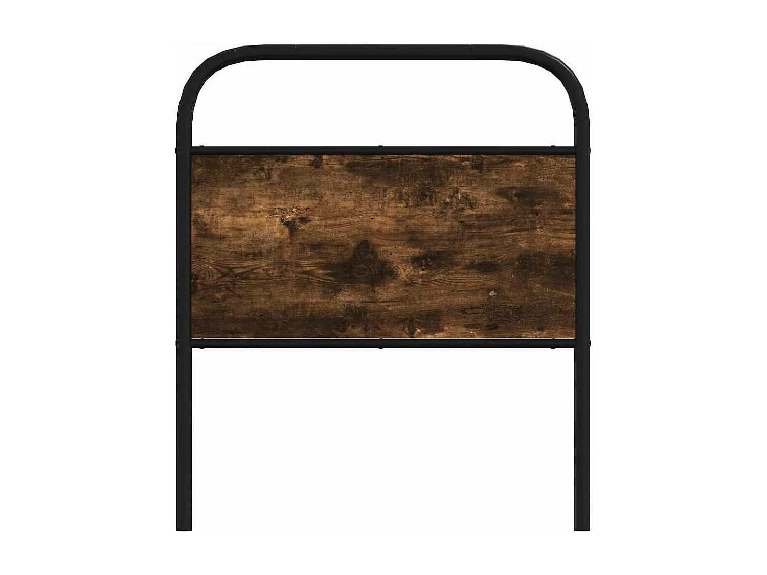 Tête de lit chêne fumé 75 cm acier et bois d'ingénierie