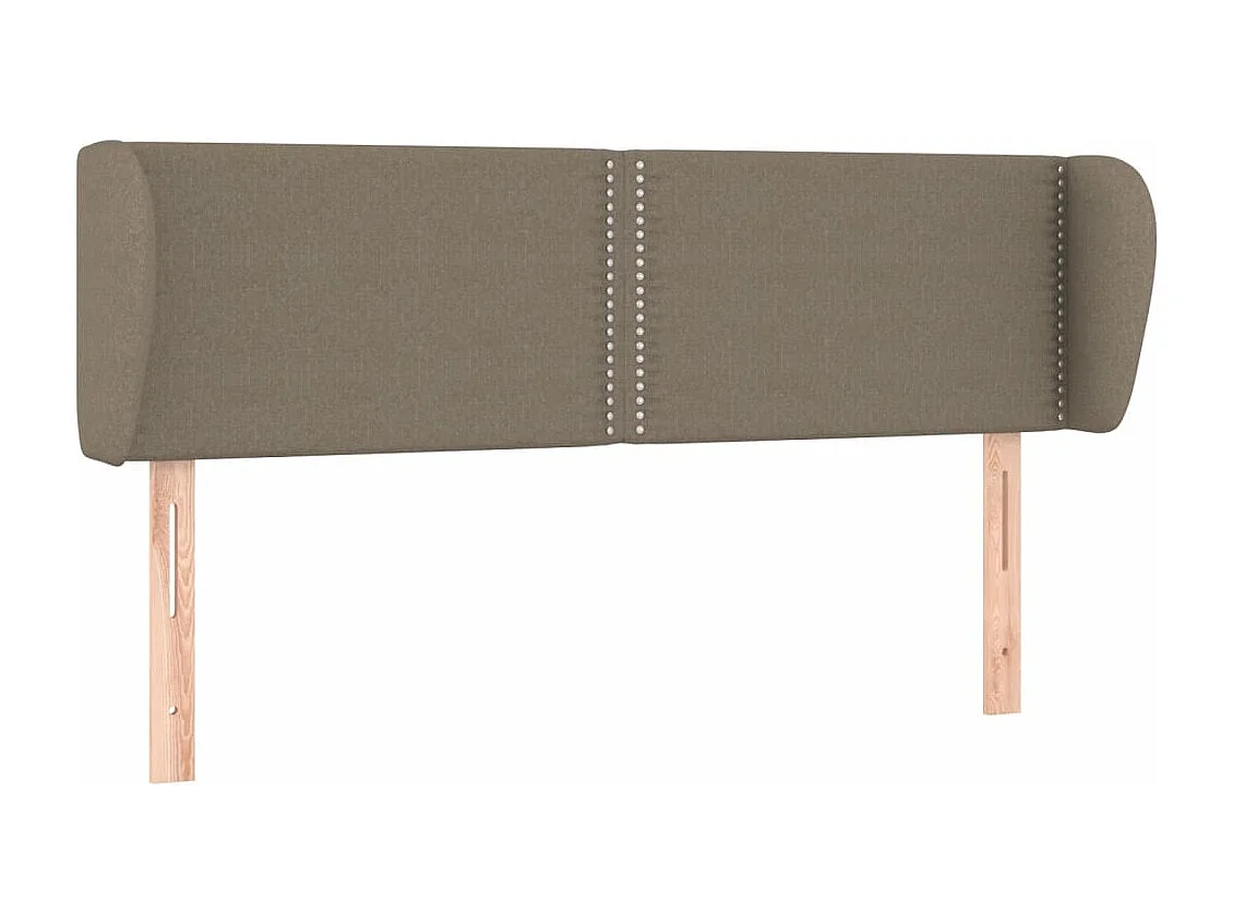 Tête de lit avec oreilles Taupe 147x23x78/88 cm Tissu
