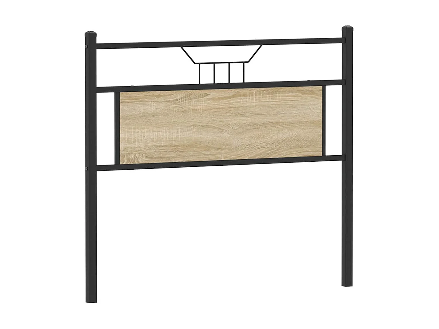 Tête de lit chêne sonoma 107 cm bois d'ingénierie et acier