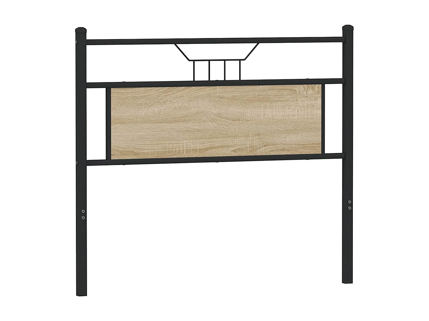 Tête de lit chêne sonoma 107 cm bois d'ingénierie et acier