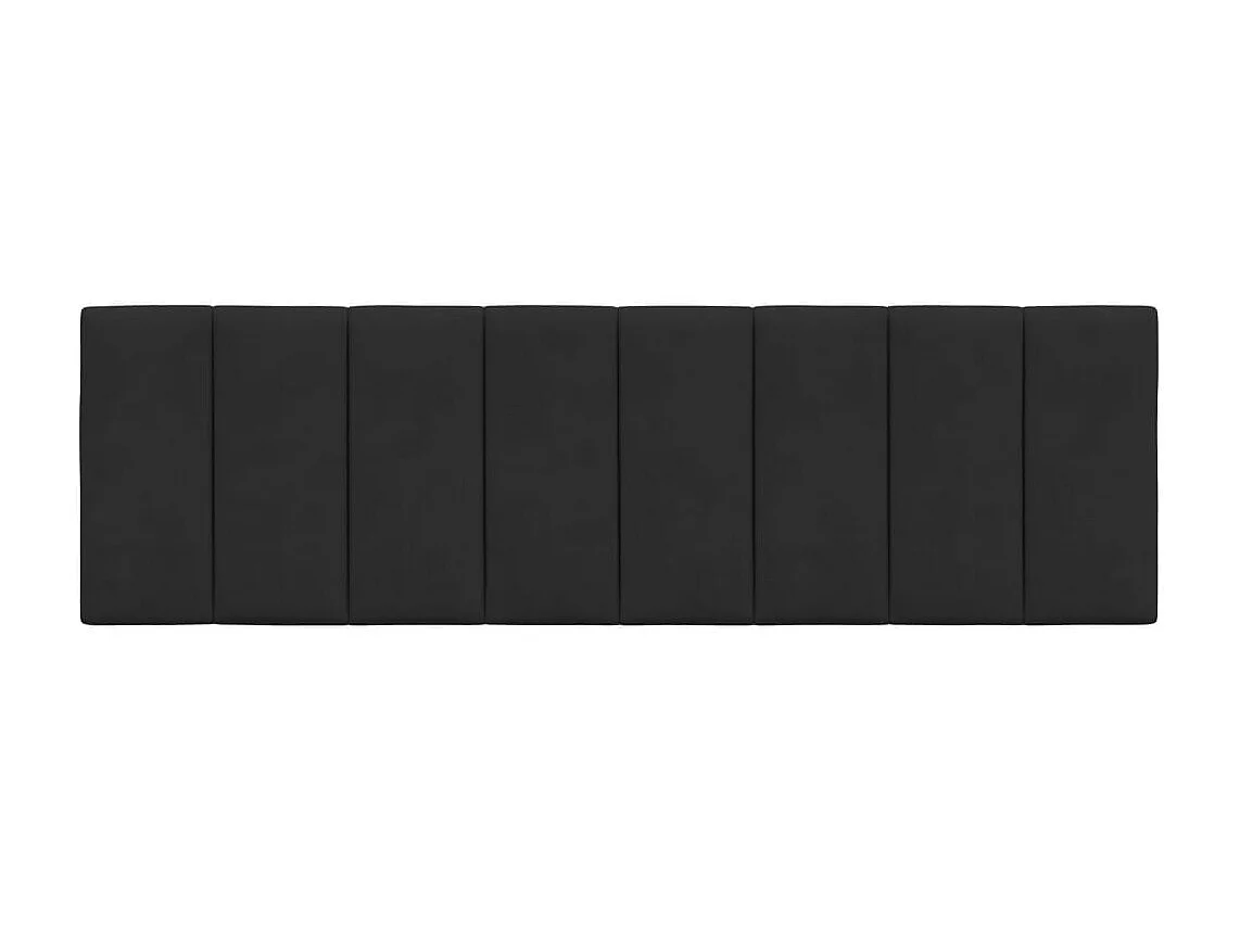 Cuscino testiera nero 160 cm velluto