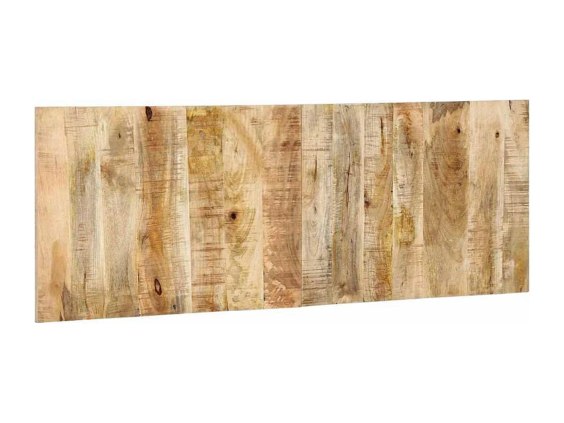 Tête de lit 140 cm bois de manguier brut massif