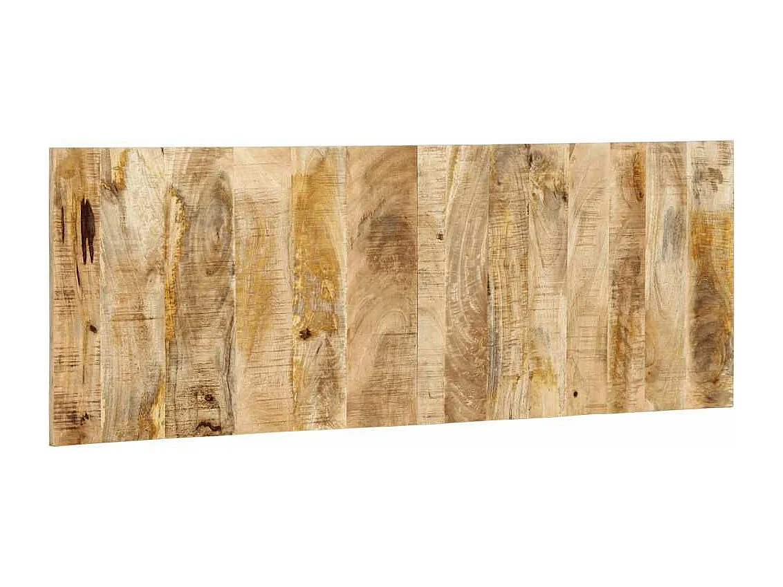 Tête de lit 140 cm bois de manguier brut massif