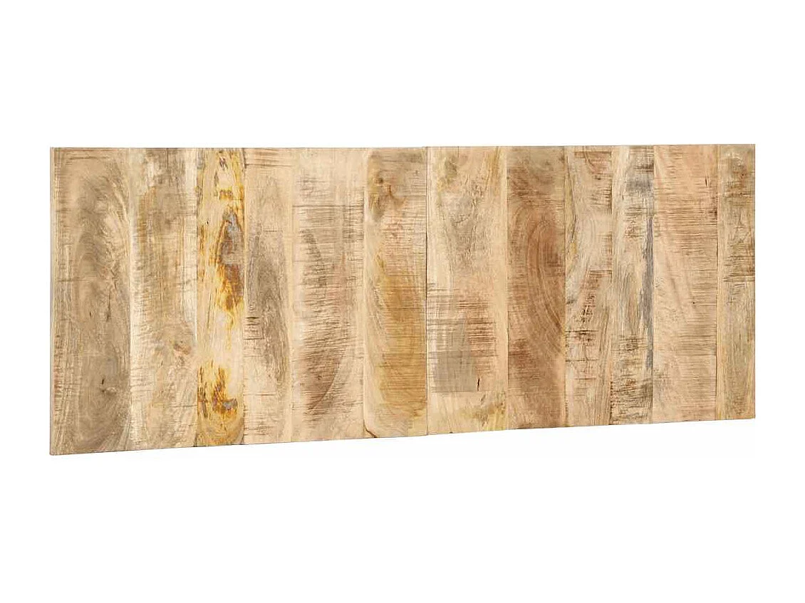 Tête de lit 140 cm bois de manguier brut massif