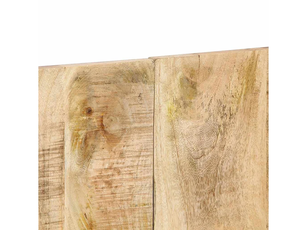 Tête de lit 140 cm bois de manguier brut massif