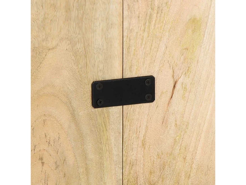 Tête de lit 140 cm bois de manguier brut massif