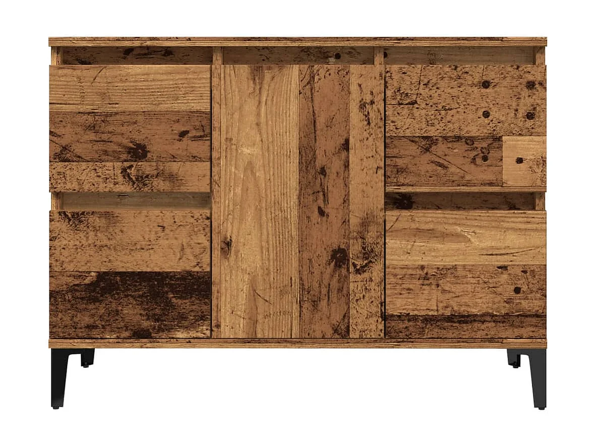 Mueble lavabo de madera antiguo 80x33x60 cm madera contrachapada