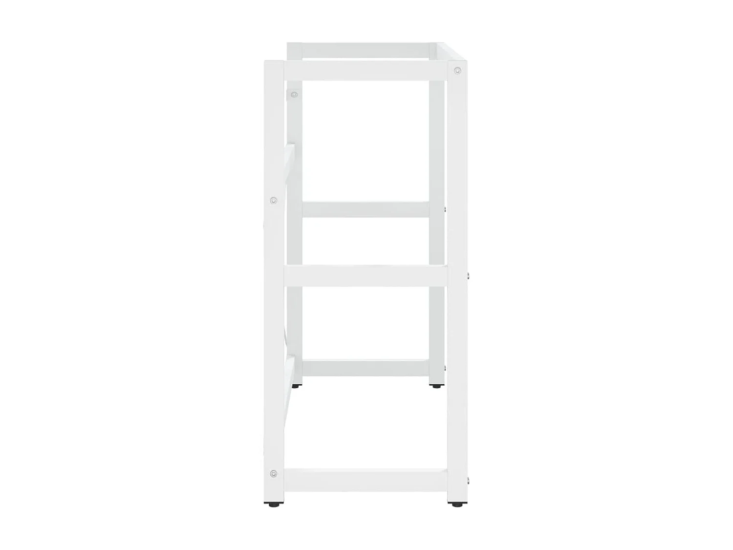 Cadre de lavabo de salle de bain Blanc 79x38x83 cm Fer