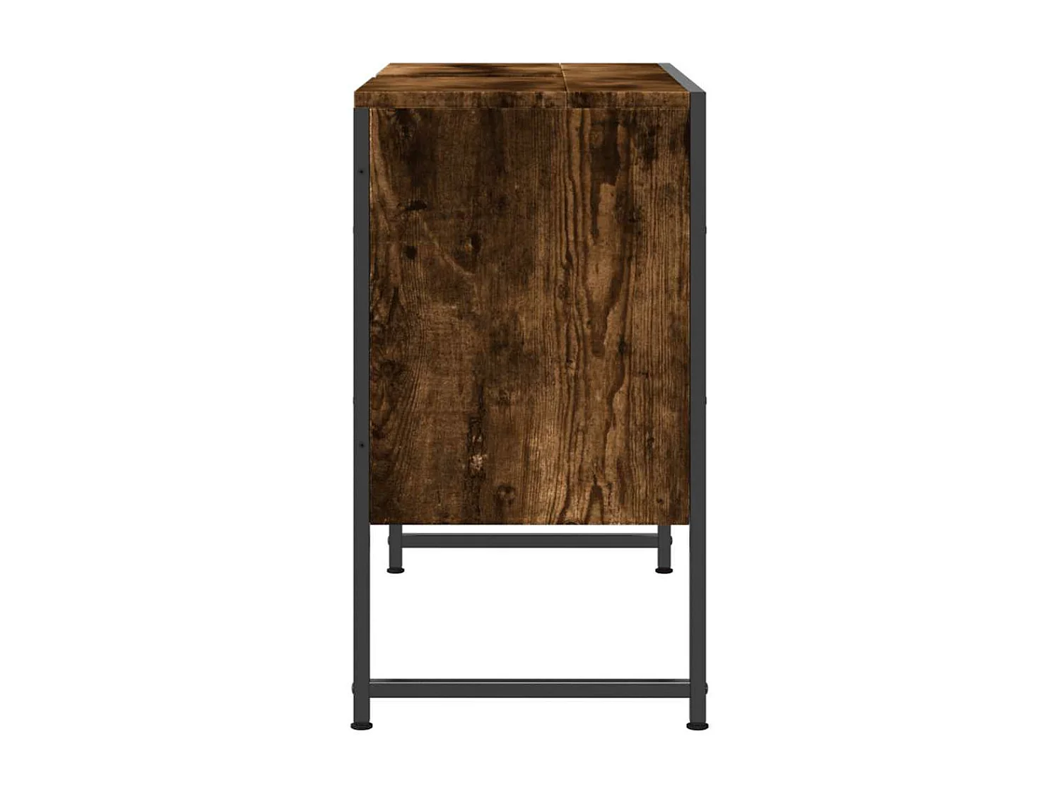 Armoire lavabo de salle de bain chêne fumé bois d'ingénierie