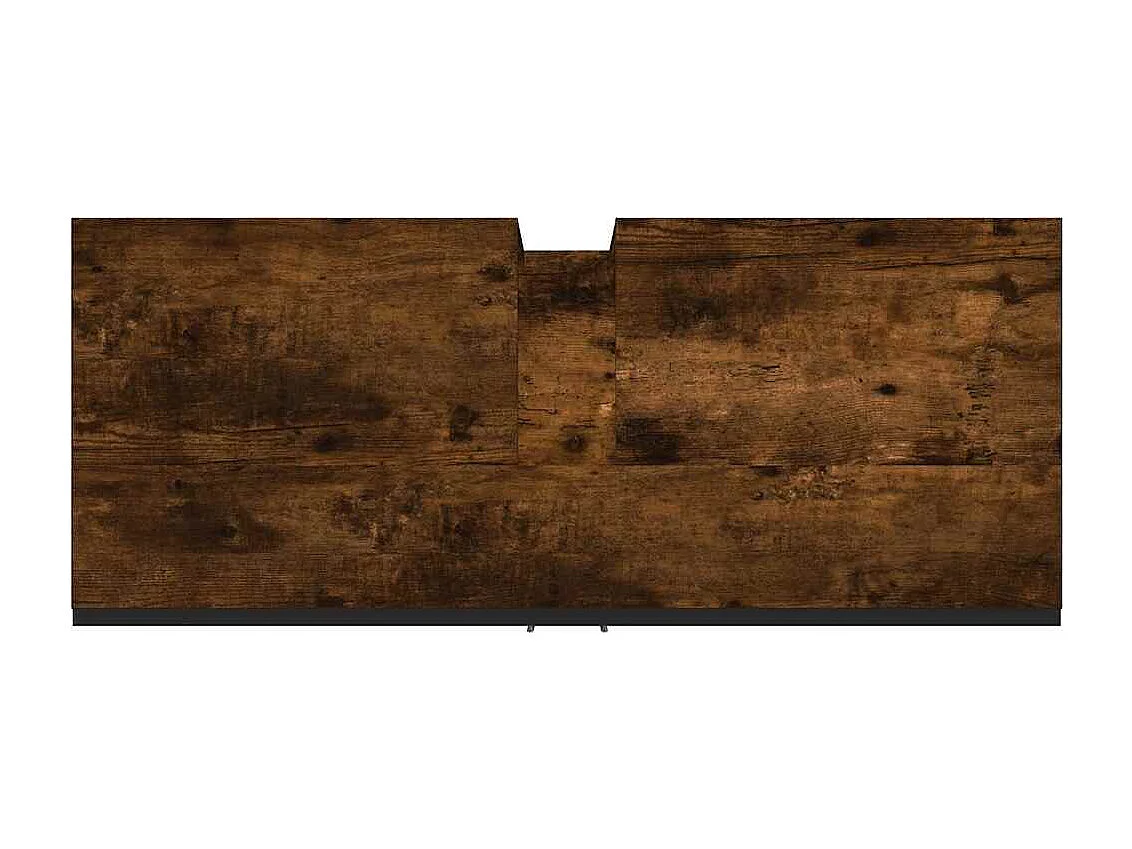 Mueble de baño para lavabo de madera de ingeniería de roble ahumado