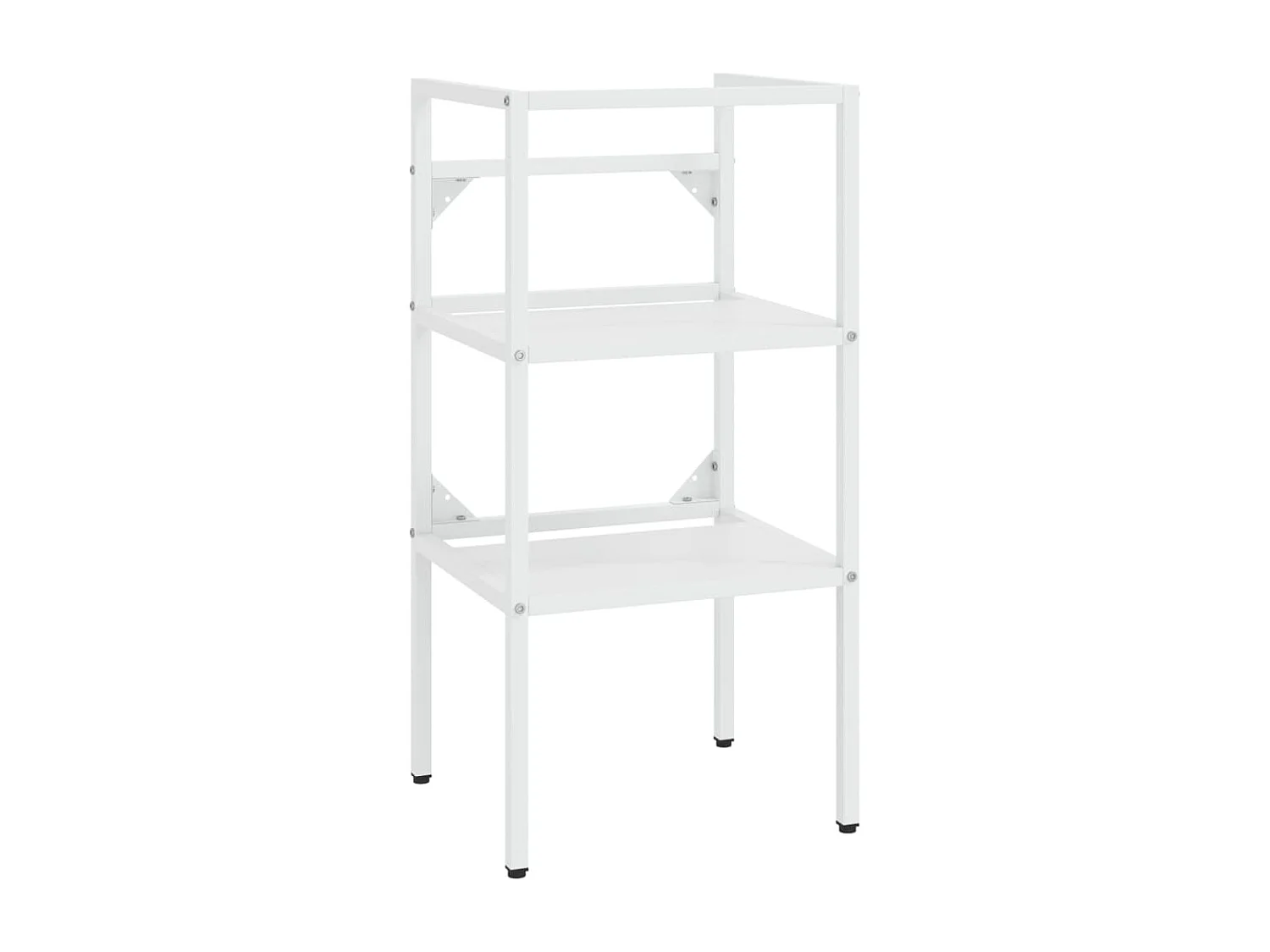 Telaio per lavabo da bagno sottotop in ferro bianco