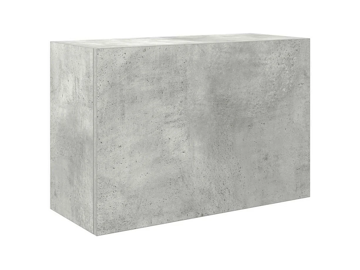 Armoire murale de bain gris béton 60x25x40 cm bois d'ingénierie