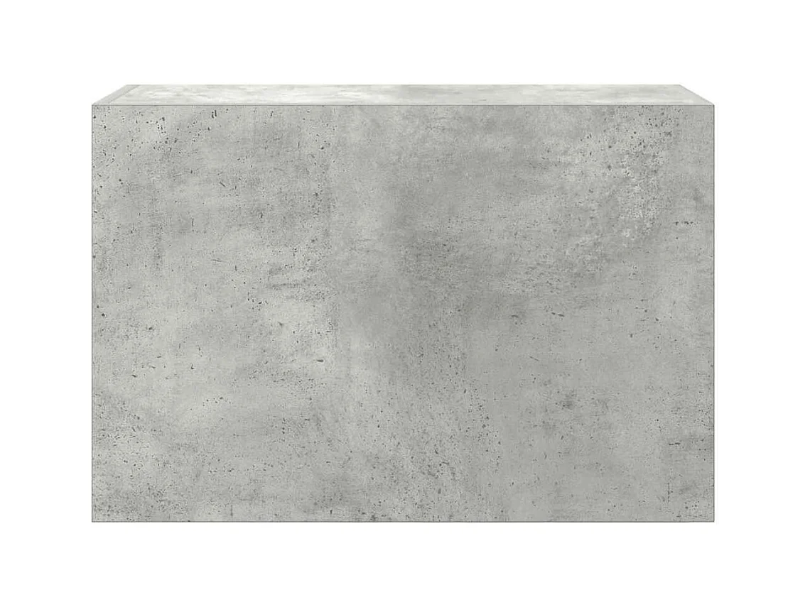 Armoire murale de bain gris béton 60x25x40 cm bois d'ingénierie