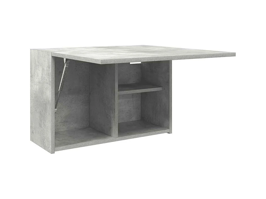 Armoire murale de bain gris béton 60x25x40 cm bois d'ingénierie