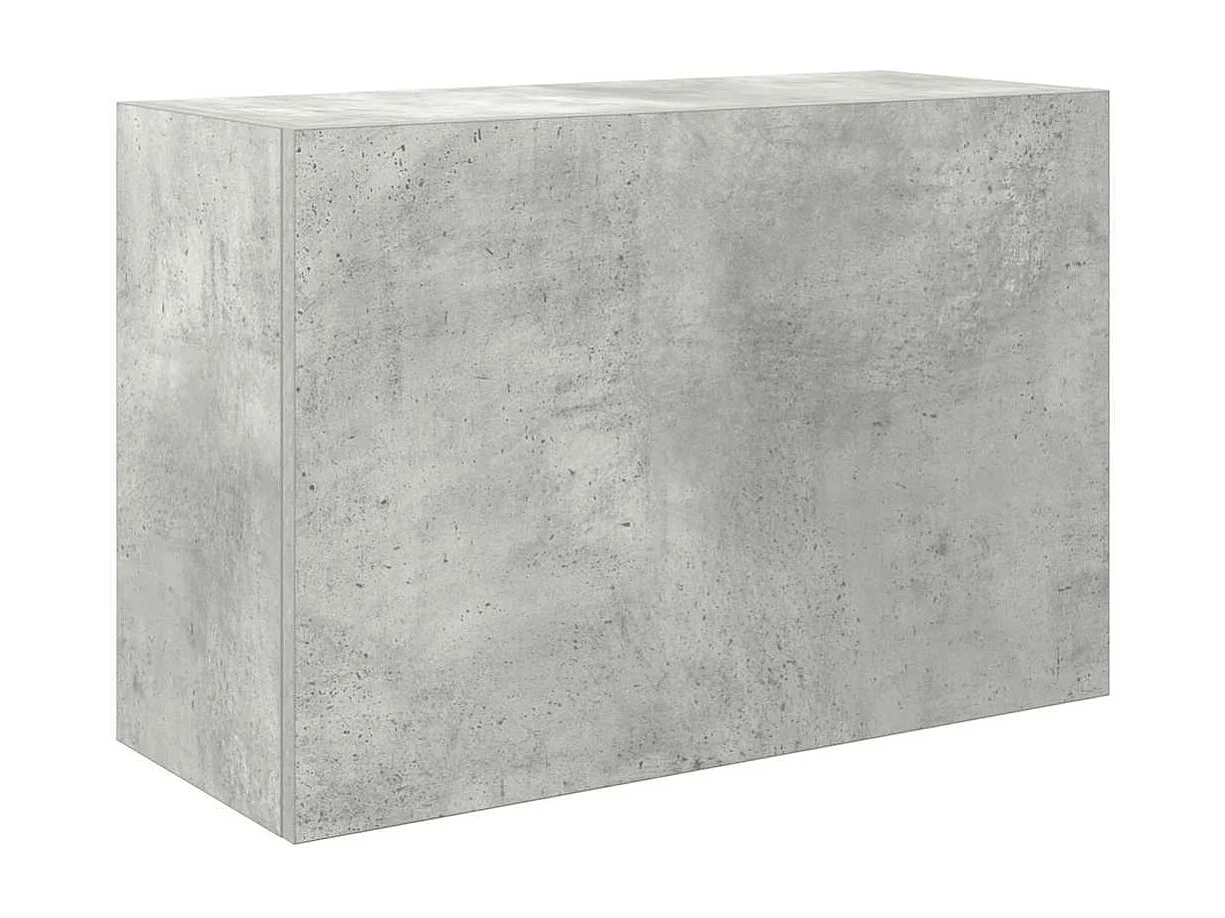 Armoire murale de bain gris béton 60x25x40 cm bois d'ingénierie