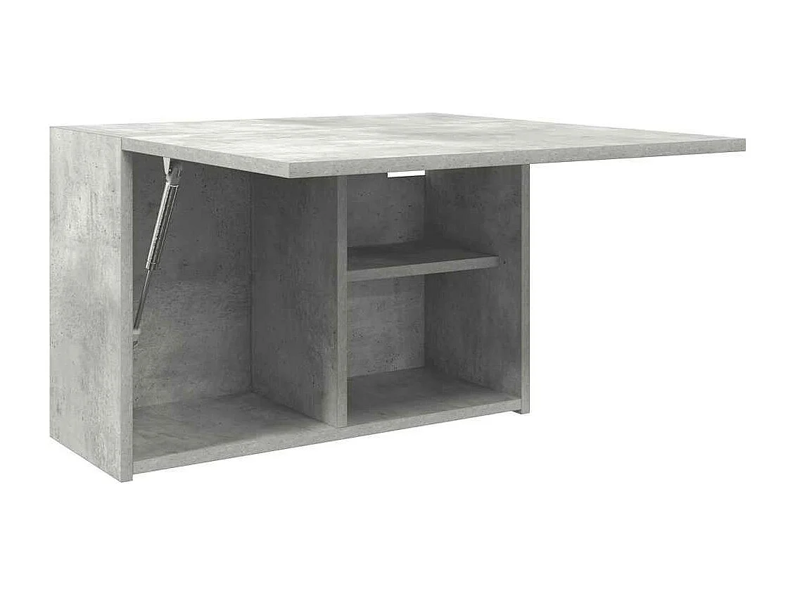 Armoire murale de bain gris béton 60x25x40 cm bois d'ingénierie