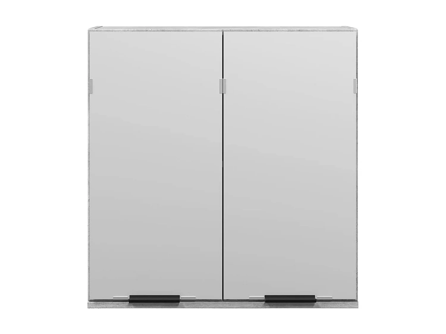 Armoire à miroir de salle de bain gris béton bois d'ingénierie