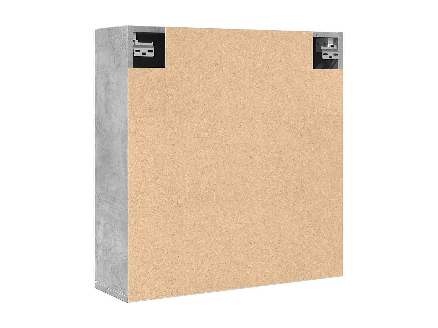 Armoire à miroir de salle de bain gris béton bois d'ingénierie