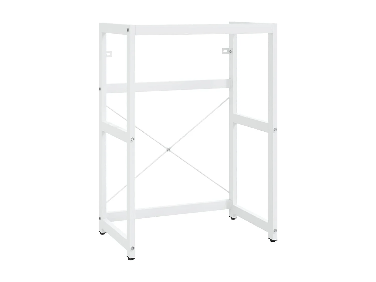 Cadre de lavabo de salle de bain vasque à encastrer Blanc Fer