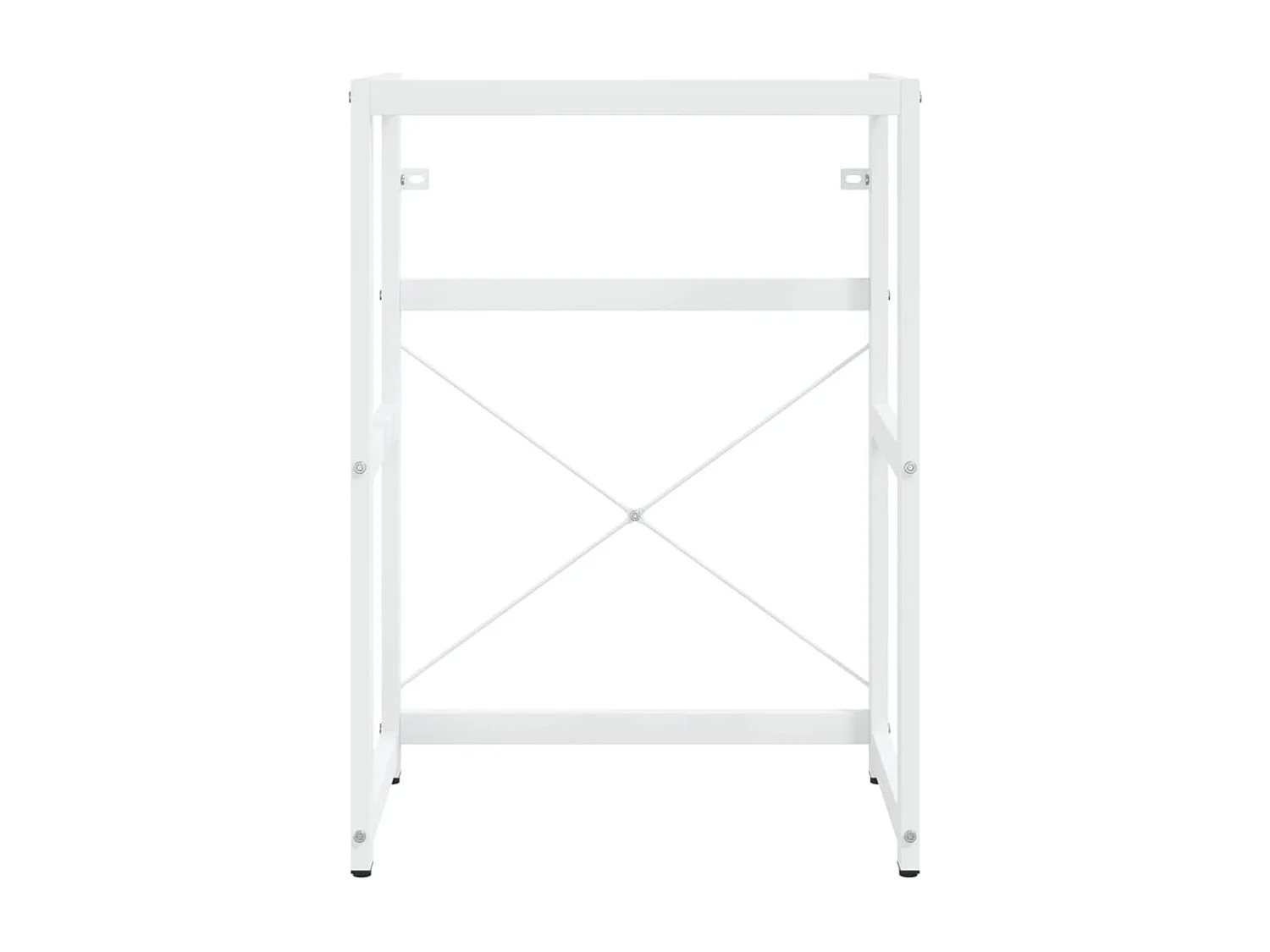 Cadre de lavabo de salle de bain vasque à encastrer Blanc Fer