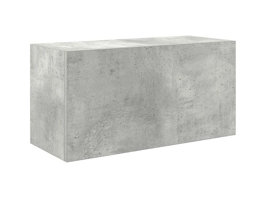 Armoire murale de bain gris béton 60x25x30 cm bois d'ingénierie