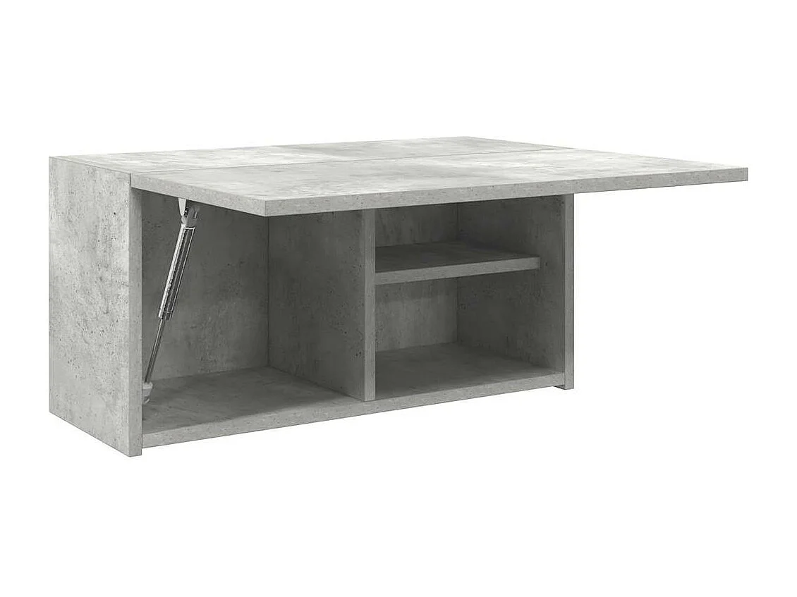 Armoire murale de bain gris béton 60x25x30 cm bois d'ingénierie