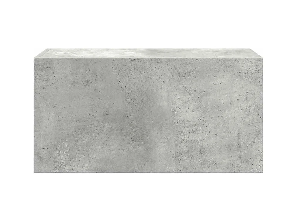 Armoire murale de bain gris béton 60x25x30 cm bois d'ingénierie