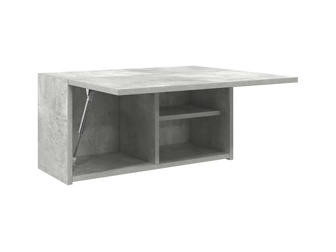 Armoire murale de bain gris béton 60x25x30 cm bois d'ingénierie