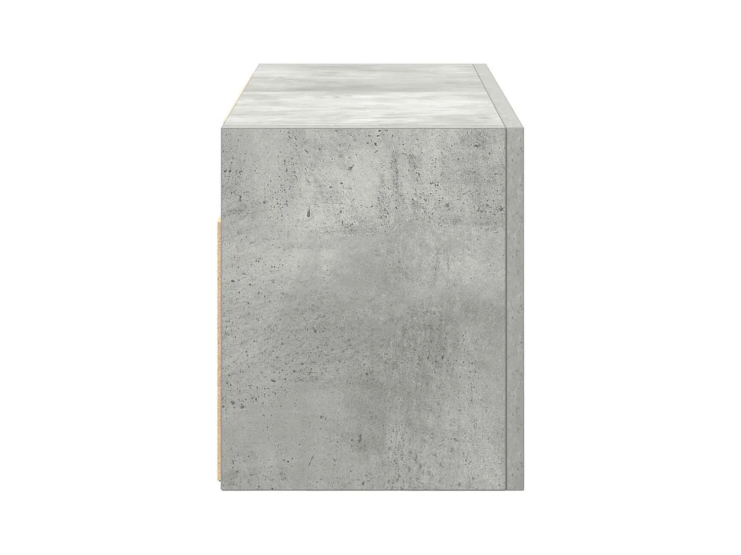 Armoire murale de bain gris béton 60x25x30 cm bois d'ingénierie
