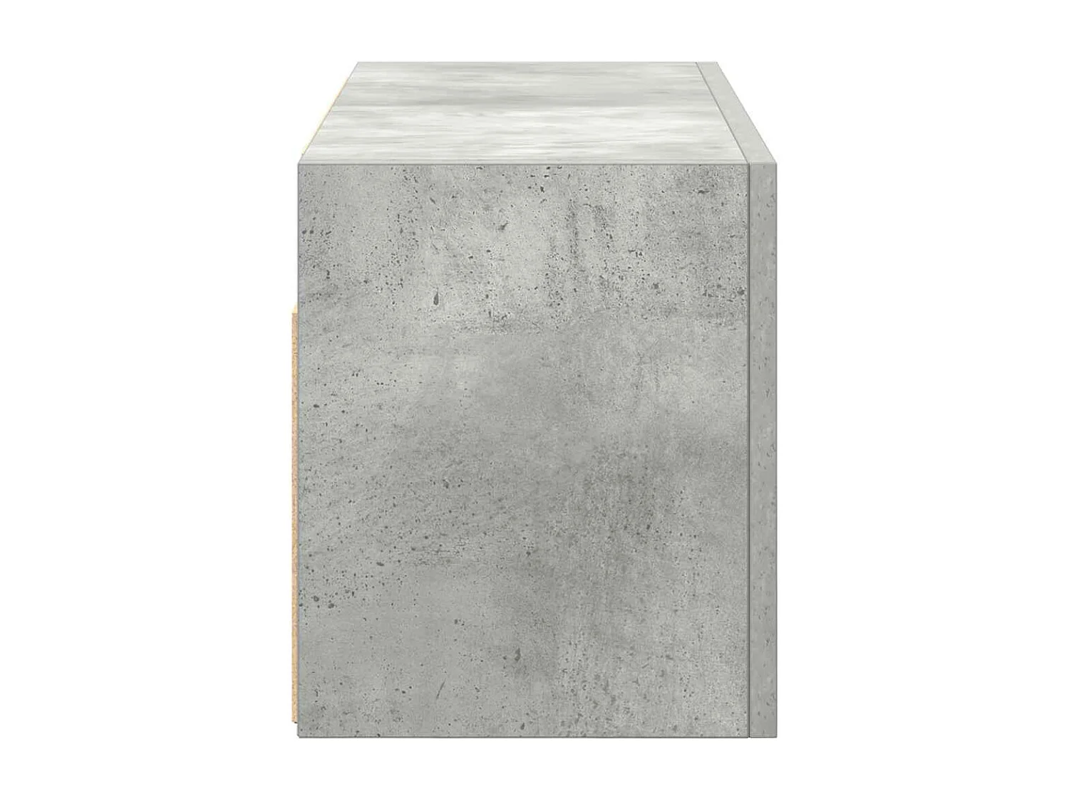 Armoire murale de bain gris béton 60x25x30 cm bois d'ingénierie