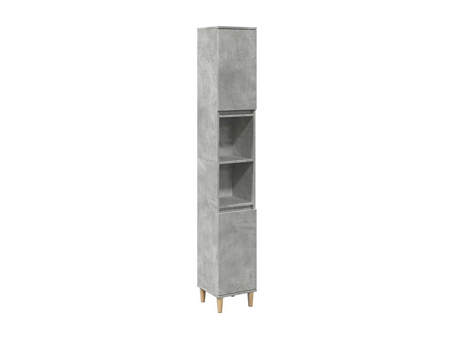 Armoire de salle de bain gris béton 30x30x190 cm