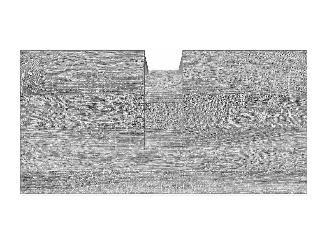 Armoire lavabo de salle de bain sonoma gris 60x30x60 cm