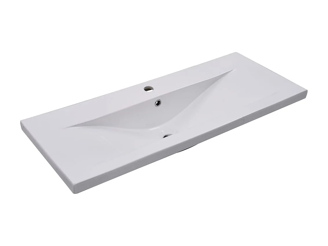 Mueble de lavabo con lavabo integrado Aglomerado Blanco