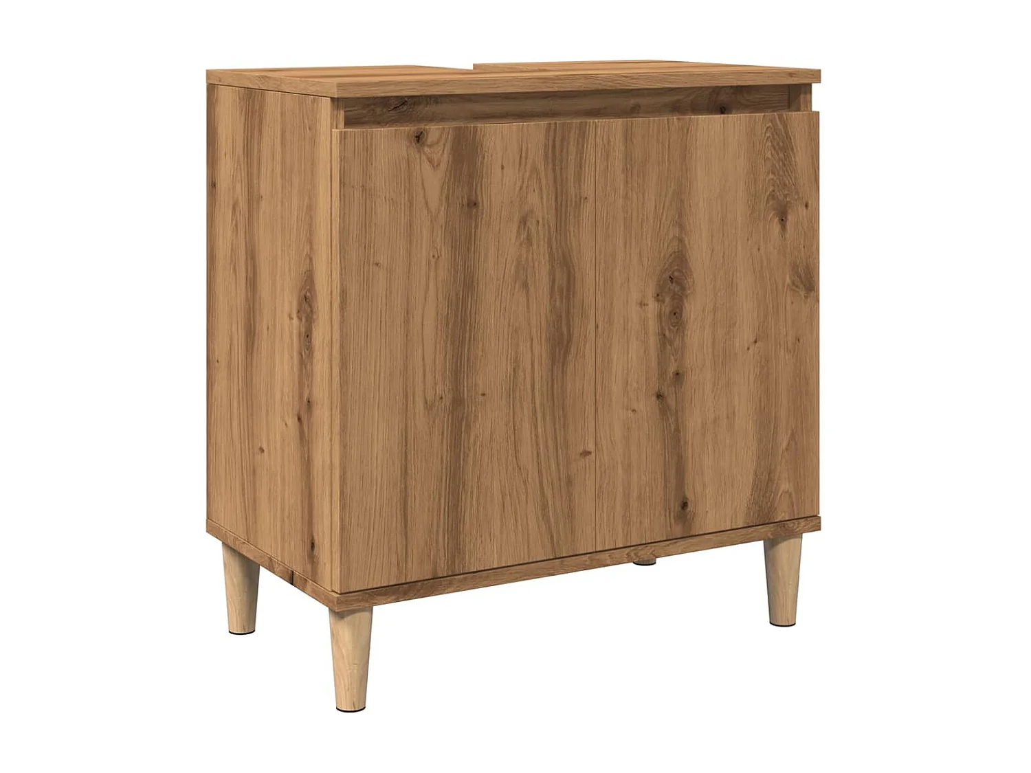 Waschbeckenunterschrank Craft Eiche 58x33x60 cm Holzwerkstoff