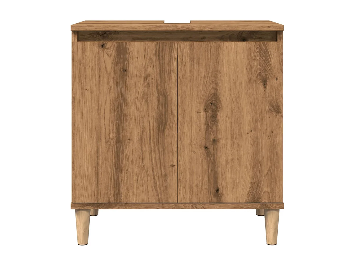 Waschbeckenunterschrank Craft Eiche 58x33x60 cm Holzwerkstoff