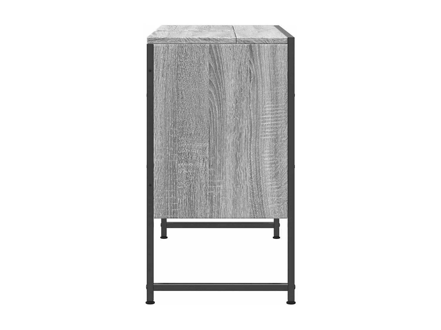 Armoire lavabo de salle de bain sonoma gris bois d'ingénierie