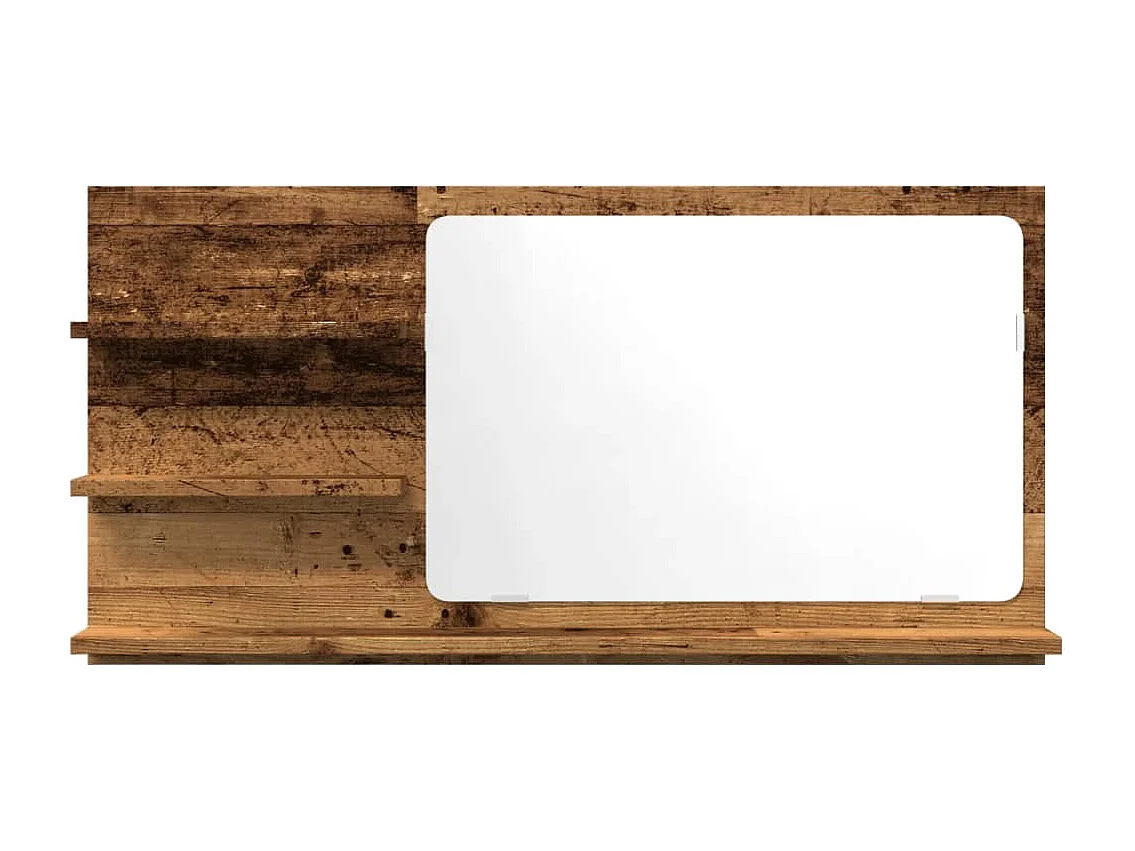 Badkamer spiegelkast oud hout bewerkt hout