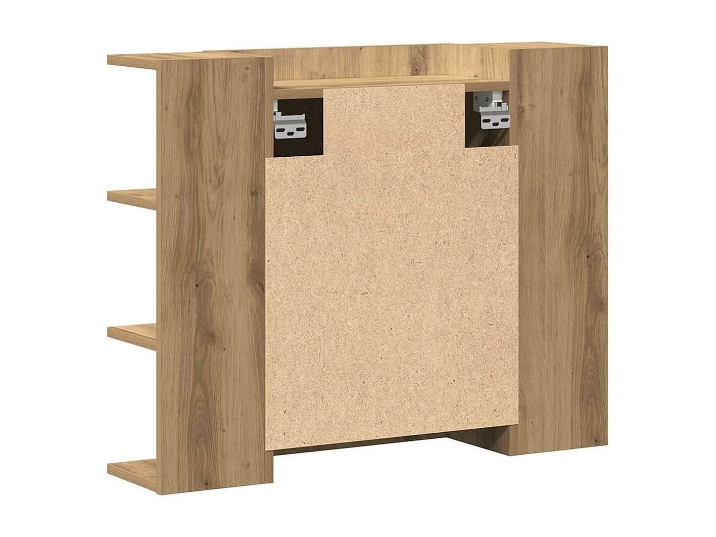 Armoire à miroir de salle de bain chêne artisanal 80x20,5x64 cm