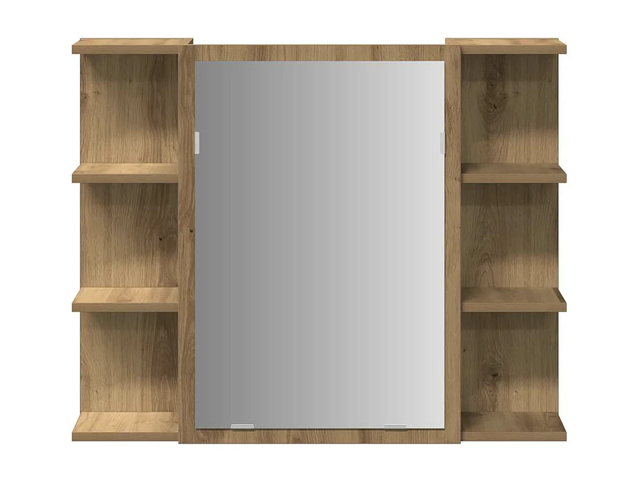 Mueble de baño con espejo roble craft 80x20,5x64 cm