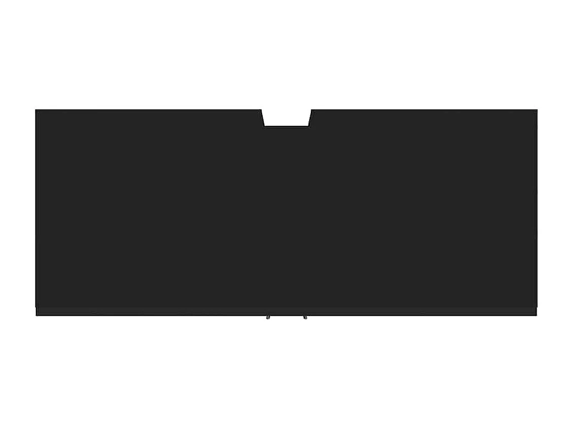 Mueble de baño de madera maciza de haya negra 80x33x60cm