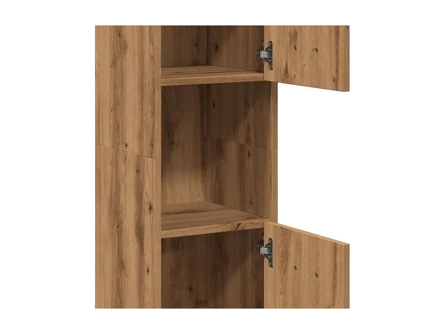 Armoire de salle de bain suspendue chêne artisanal 30x30x130 cm