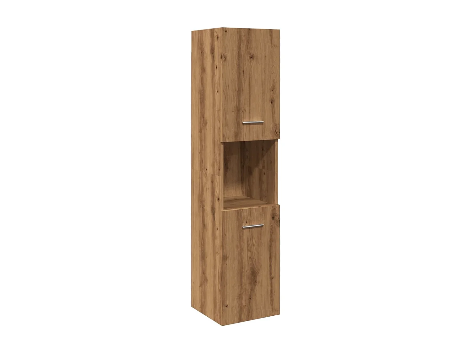 Armoire de salle de bain suspendue chêne artisanal 30x30x130 cm