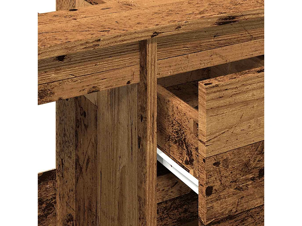 Armoire lavabo vieux bois 65x33x60 cm bois d'ingénierie