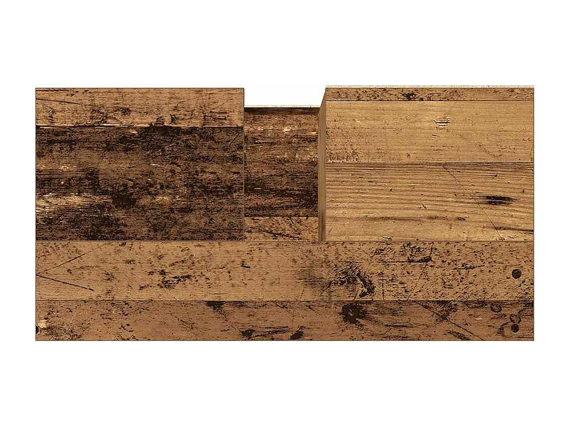 Armoire lavabo vieux bois 65x33x60 cm bois d'ingénierie