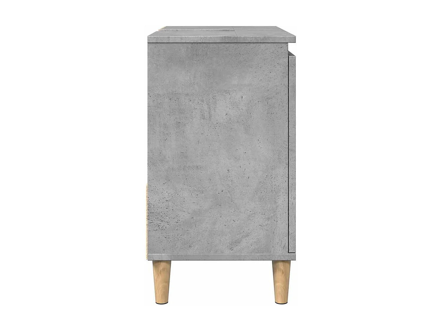 Betongrauer Waschbeckenunterschrank 65x33x60 cm Holzwerkstoff