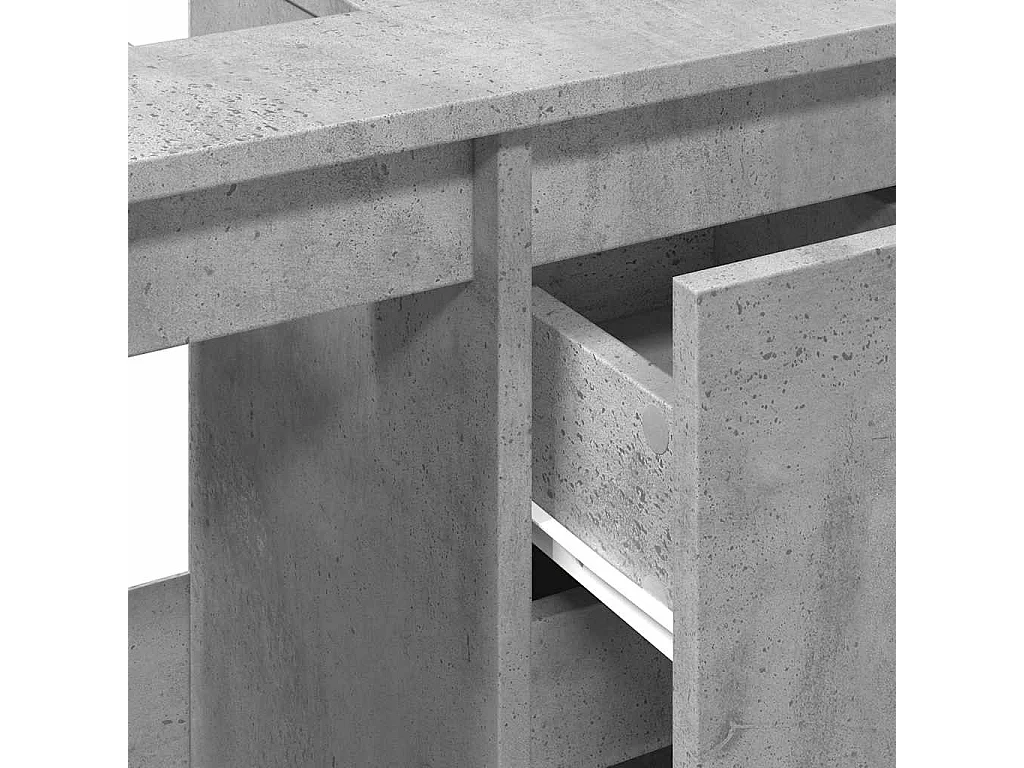 Betongrauer Waschbeckenunterschrank 65x33x60 cm Holzwerkstoff