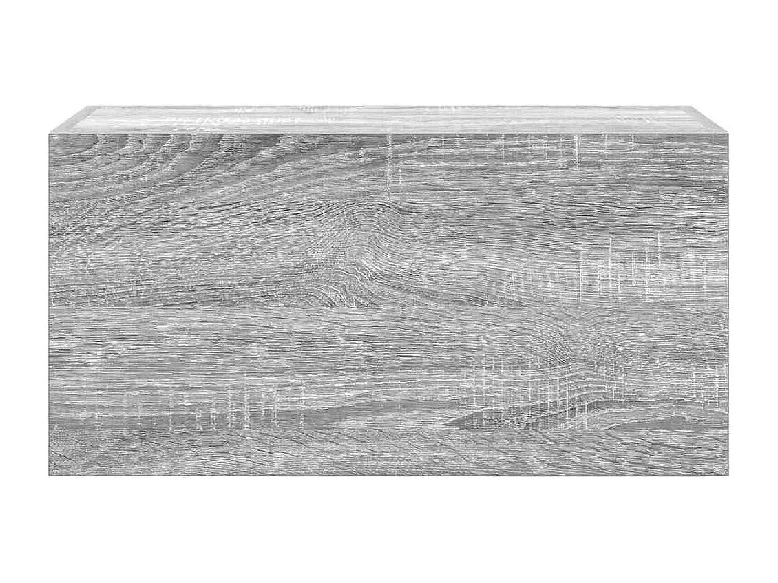 Mueble de baño de pared Sonoma gris de 60 x 25 x 30 cm de madera de ingeniería